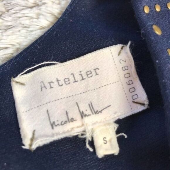 NICOLE MILLER Artelier Small Metal Stud Dress | Knee length sheath - Picture 4 of 10